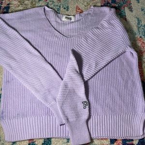 lavender pink sweater